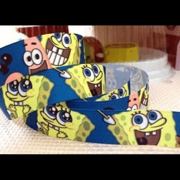 grosgrain printed Ribbon 7/8” 5 yards Spongebob SquarePants NEW Patrick Star - Picture 5 of 7